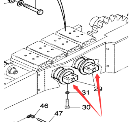 Danapak support wheel part number 952701522