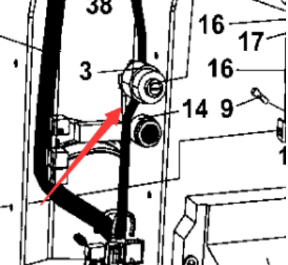 Roller accessories battery switch part number 4700