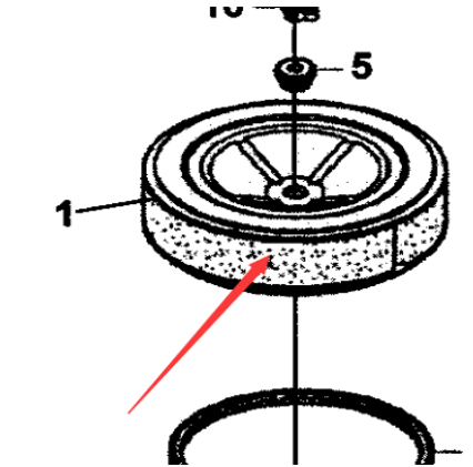 Roller accessory shock absorber block part number 